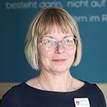 Ein Foto von einer Mitarbeiterin der Praxis